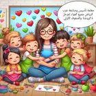 معلمة تأسيس ومتابعة جميع المواد غرب الرياض