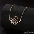 سلسل نبض الأمومه المطلي بذهب تصمم حسب الطلب بلاسم