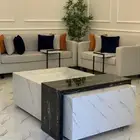 طقم طاوله كبير مع اربع خدمه جديده تفصيل