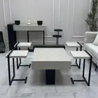 طاوله كبيره وأربع خدمه جديده للبيع تفصيل