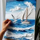 تنفيذ لوحات فنية تجريدية فخمة تصميم مودرن