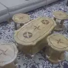 تربيزة ضيافة مع اربعة اضافية