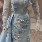 فستان تصميم خاص بقماش فخم يليق بأخت عريس
