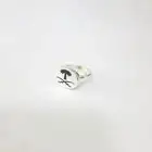 خواتم ملكي فضة نحت الأسماء والحروف والشعارات حسب الطلب