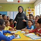 معلمة تأسيس لغة عربية و حساب