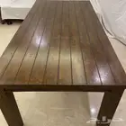 طاولة طعام فاخر مع الكراسي ( سهلة الفك و التركيب )