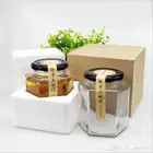 للبيع علب عسل قزاز فخمة سداسيه بالفلين باسعار الجمله