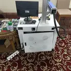 فيبر ليزر 50 واط مستعمل مع أغراض العمل كامله