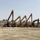 حفارات ( بوكلين )بوم طويل بكت ودقاق ( Long Boom Excavators )