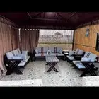 جلسات خارجية خشب 7اشخاص