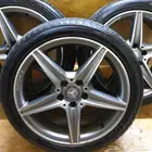 جنوط مرسيدس C200 2018 AMG الشكل الفل مع كفرات نظيفه