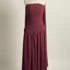 فستان برغندي مقاس S نظيف مره