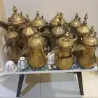 نحاس قديم دلالة فازات دولات قهوه تركي