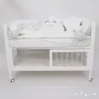 سرير اطفال متنقل خشب مع أكريليك 6 في 1