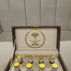 حقيبة جلد 8 أرباع دهن عود منوعة فاخرة