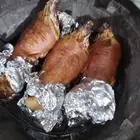 طبخ طلي حري ذبيحة مفطح