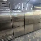 ثلاجه ستيل بابين الحجم الكبير مستخدم شبه جديد