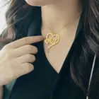 سلسال ناعم وراقي بالاسم مطلي بالذهب عيار 21