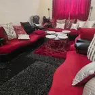 كنب بحاله جيده  فرشه حمراء   ستاره   2 فازه