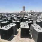 قواعد خرسانية لأعمدة الإنارة والكهرباء قاعدة خرسانية