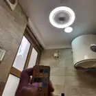 مروحة و إنارة تصلح للحمام