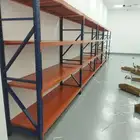 رفوف مستودعات رفوف تخزين. رفوف بقاله
