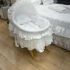 طقم مفرش نفاس مع سرير البيبي مستعمل ونظيييف جدا