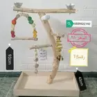 استاند ببغاء خشب طبيعي لجميع أنواع الببغاء