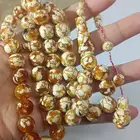 سبحة فاخرة من كسر العاج الطبيعي والكهرمان الطبيعي