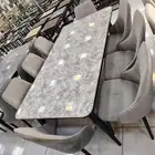 لدي طاولة طعام بجميع الموديلات مع كراسي 4 6 8 10 كلها جديدة