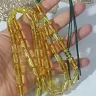 سبحة كهرمان بلطيقي طبيعي حر شفاف