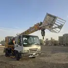 كرين سله لرفع العمال ارتفاع21 متر في الرياض