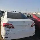 قطع غيار فقط كورلا مصدوم موديل 2012
