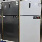 ثلاجة بابين فريزر علوي 22.4 قدم 635 لتر استيل ثلاجه كبيره