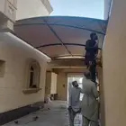 تركيب مظلات سيارت وسواتر وجلسات عمل اتفان