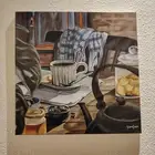 لوحة فنية رسم يدوي