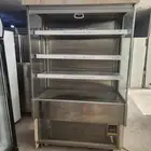 ثلاجه عرض مستخدمه شبه جديد ستيل كامل