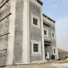 معلم ديكور خارجي بديل الحجر مع لياسه ملونه