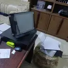 جهاز محاسبه مع البرنامج المحاسبه والطابعه لم يستعمل