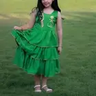 فستان الفخامة اليوم الوطني أخضر