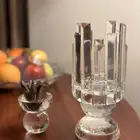 طقم مبخرة كريستال وحامل بخور او عطور