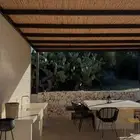 مظلات خيزران بشكل جمالي