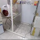 سرير حديد ابيض مع مرتبه جديد
