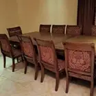 طاولت طعام ملكيه معا 12كرسي