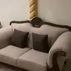كنب بيج وبني غمق