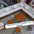 كراسي وجسات خشب وحديقه وتفصيل وكفي