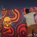 استكر فود ترك بنر لوحات مشروع ليبل فواتير بوكس برجر لوحات