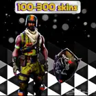 حساب فورت نايت 100-300 سكن