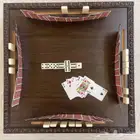طاولات ضومنه ايطار خشب زان طبيعي