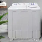 غسالة ارو حوضين   8 كيلو   أبيض